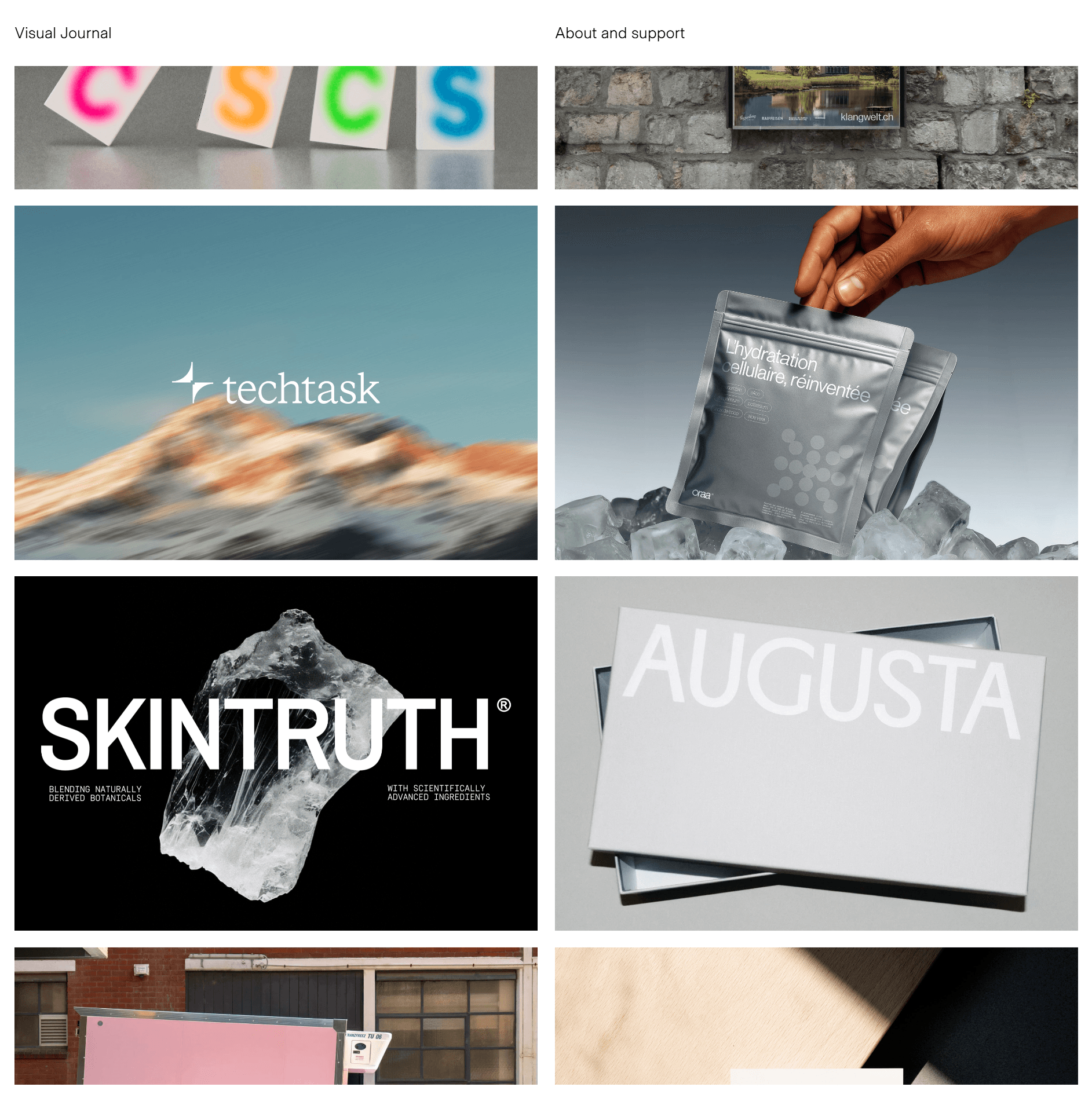 Visual Journal Website
