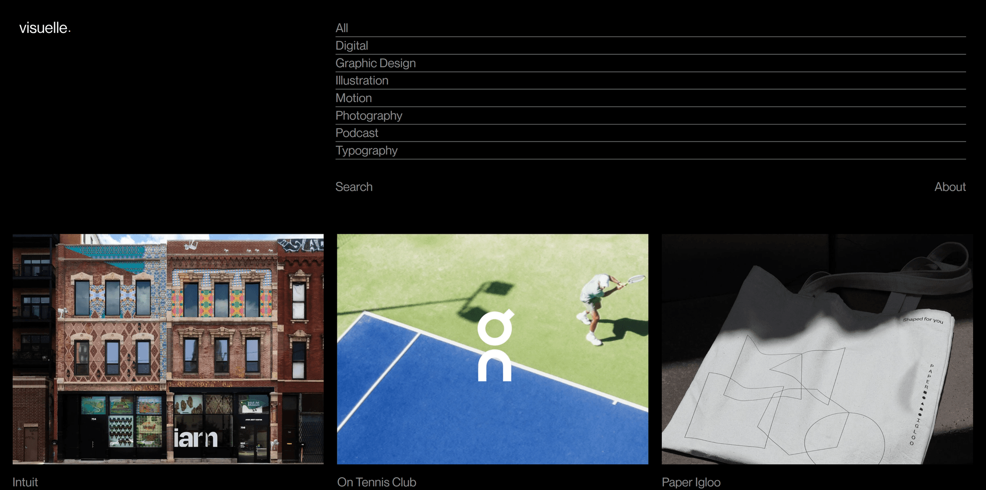 Visuelle Website